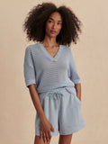 Callie Knit Top - Cashmere Blue