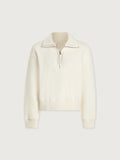 Roselle Half Zip Fleece - Egret