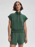 Kelly Half Zip Sweat - Cilantro