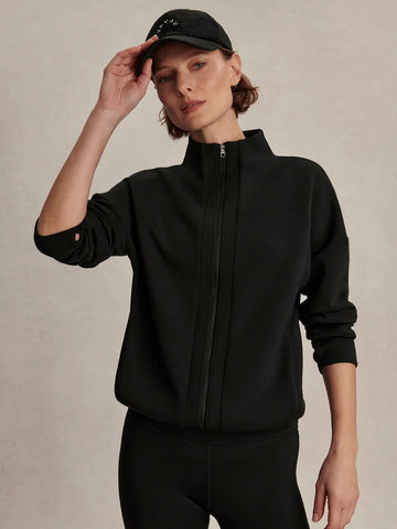 Tayah Zip-Through Sweat - Black