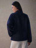 Willmont Patch Pocket Fleece - Evening Blue