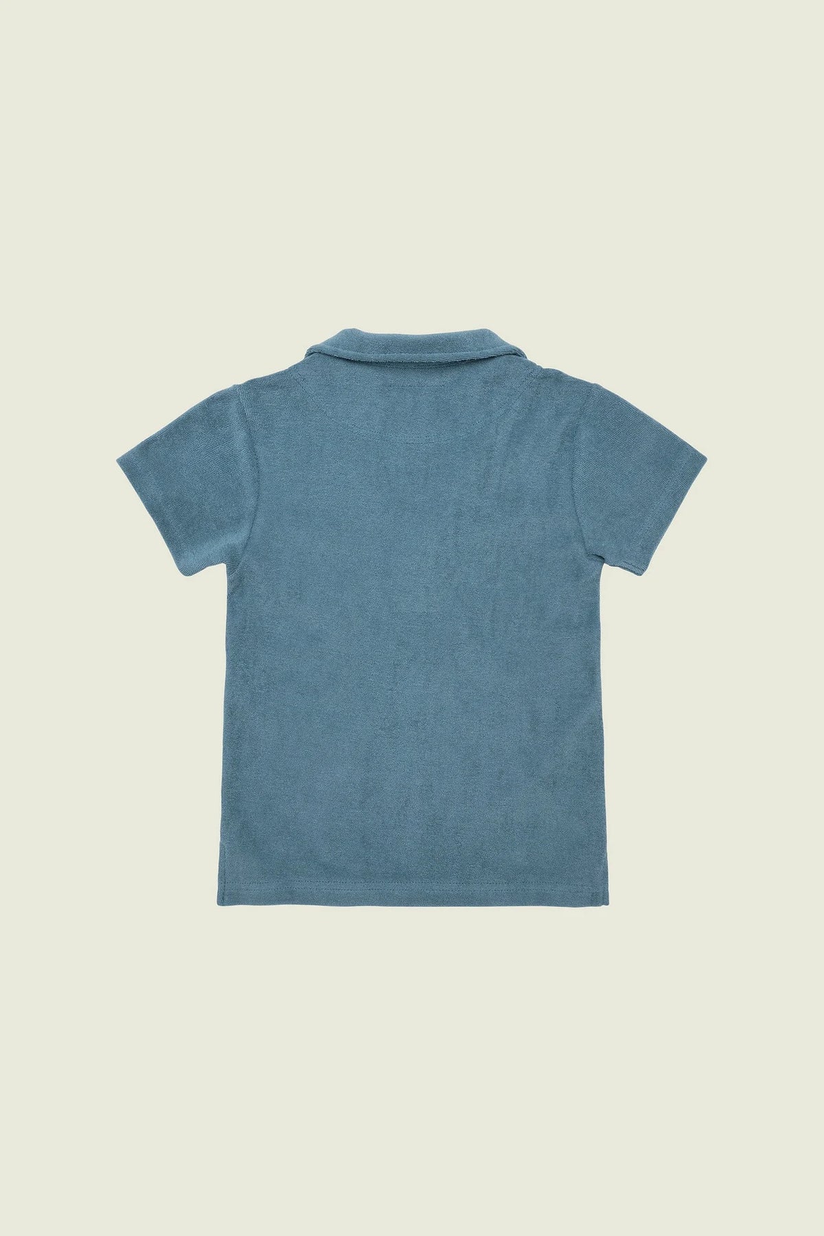 Kids Terry Polo Shirt - Coronet Blue