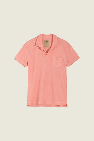 Terry Polo Shirt - New Pink