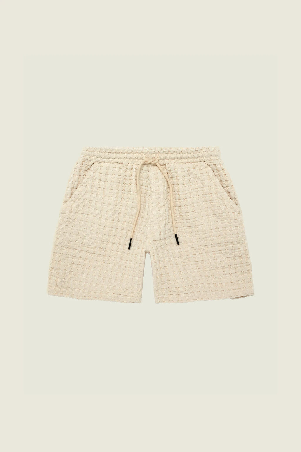Porto Waffle Shorts - Ecru