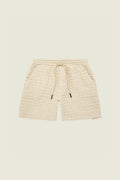 Porto Waffle Shorts - Ecru