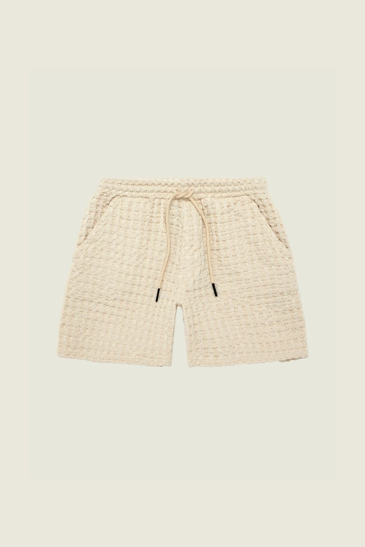 Porto Waffle Shorts - Ecru