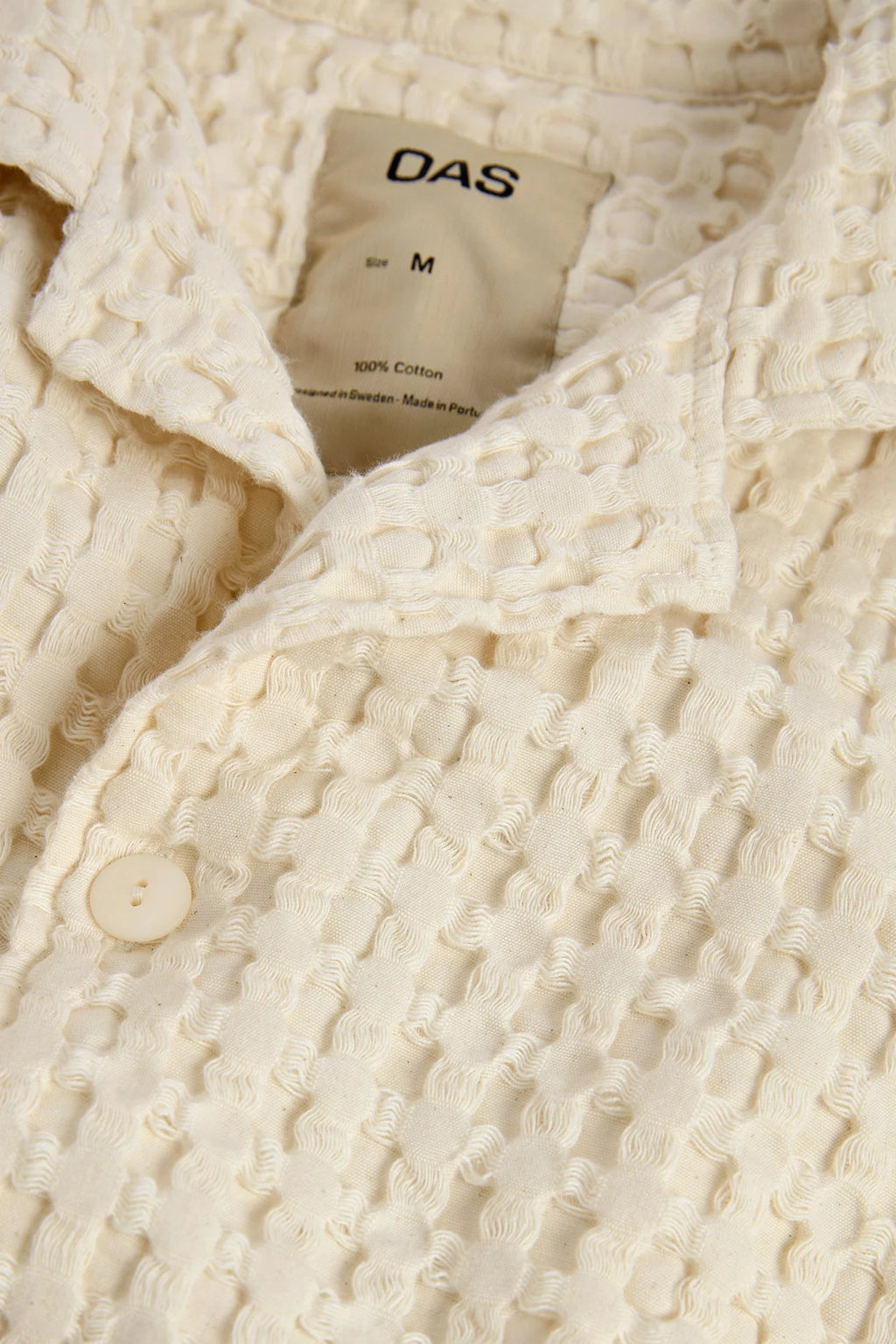Cuba Waffle Shirt - Ecru