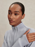 Tayah Zip-Through Sweat - Blue Blizzard