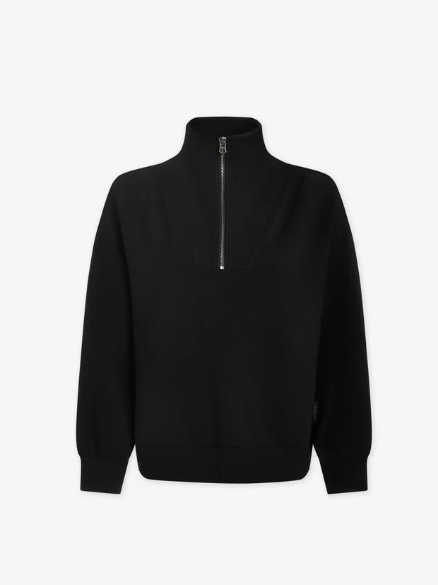 Hawley Half-Zip Sweat - Black