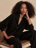 Celeste Button Through Sweat - Black