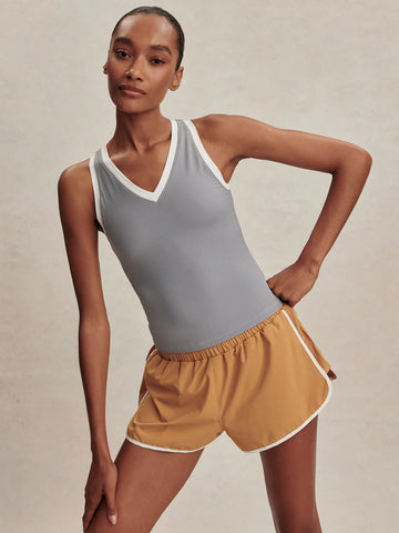 Chia V-Neck Tank - Wind Blue