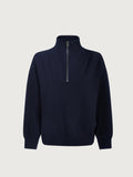 Hawley Half Zip Sweat - Navy