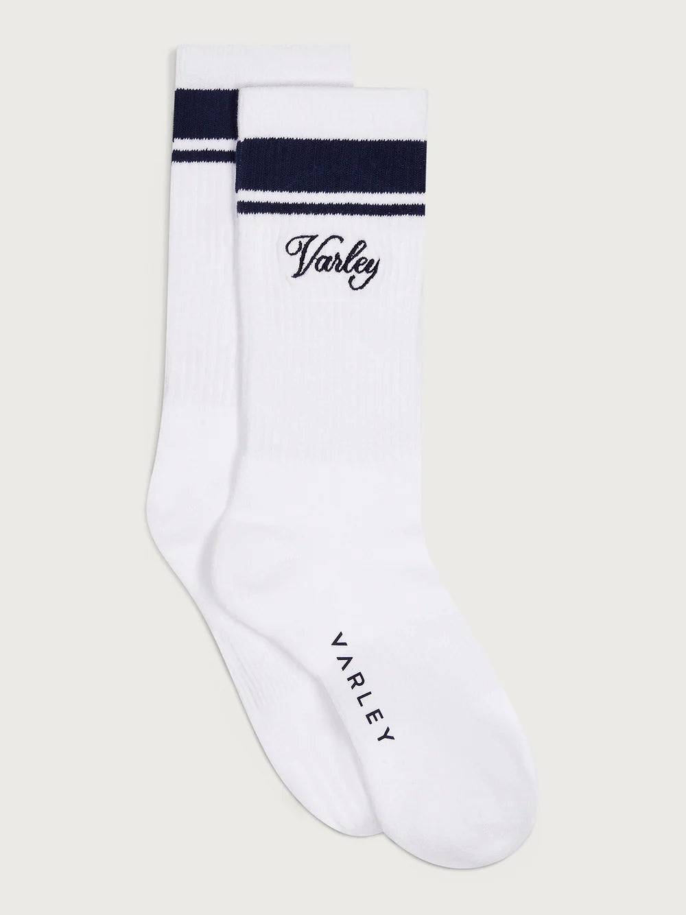 Lamar Club Stripe Sock - White/Blue Nights