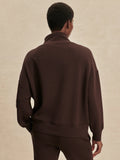 Hawley Half Zip Sweat - Coffee Bean