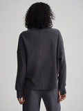 Rainer Roll Neck Jumper - Black Marl
