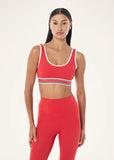 Pursuit Sports Bra  - College Red