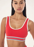 Pursuit Sports Bra  - College Red
