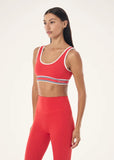 Pursuit Sports Bra  - College Red