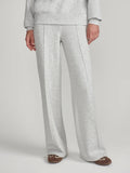 The Wide Leg Pant - Light Grey Marl