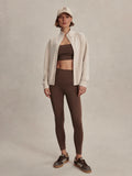 Tayah Zip-Through Sweat - Silver Grey