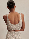 FreeSoft Cori Bra - Ivory Abstract Feather