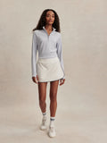 Anaya Mid Rise Skort - White