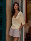 Callie Knit Top - Anise Flower