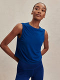 Nate Seamless Cropped Tank - Solidate Blue