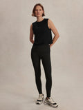 Nate Seamless Cropped Tank - Black