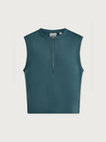 Simmons Half Zip Tank - Mallard Blue