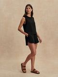 Shea Crop Tank - Black