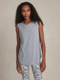 Nolan Seamless Longline Tank - Blue Blizzard