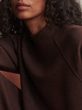 Loxley Raglan Boyfriend Sweat - Coffee Bean Marl
