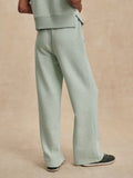 The Wide Leg Pant - Mint Green Marl