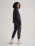 Rainer Roll Neck Jumper - Black Marl