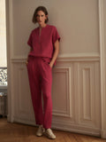 Adria Half Zip - Rich Raspberry