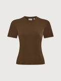 Regina Fitted Tee - Teak Olive