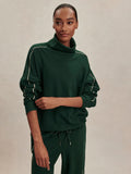 Ariana High-Neck Sweat - Pine Grove/Cement