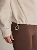 Tayah Zip-Through Sweat - Silver Grey