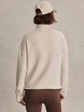 Tayah Zip-Through Sweat - Silver Grey