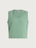 Cambrie Scoop Neck  Tank - Sage Mint