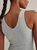 Ruby Cropped Tank - Blue Green Marl
