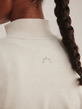 Rufus Cropped Zip-Through Sweat - Pebble Marl