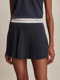 Clemency Mid Rise Skort - Blue Nights