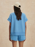 Ollie High Rise Short - Azure Blue