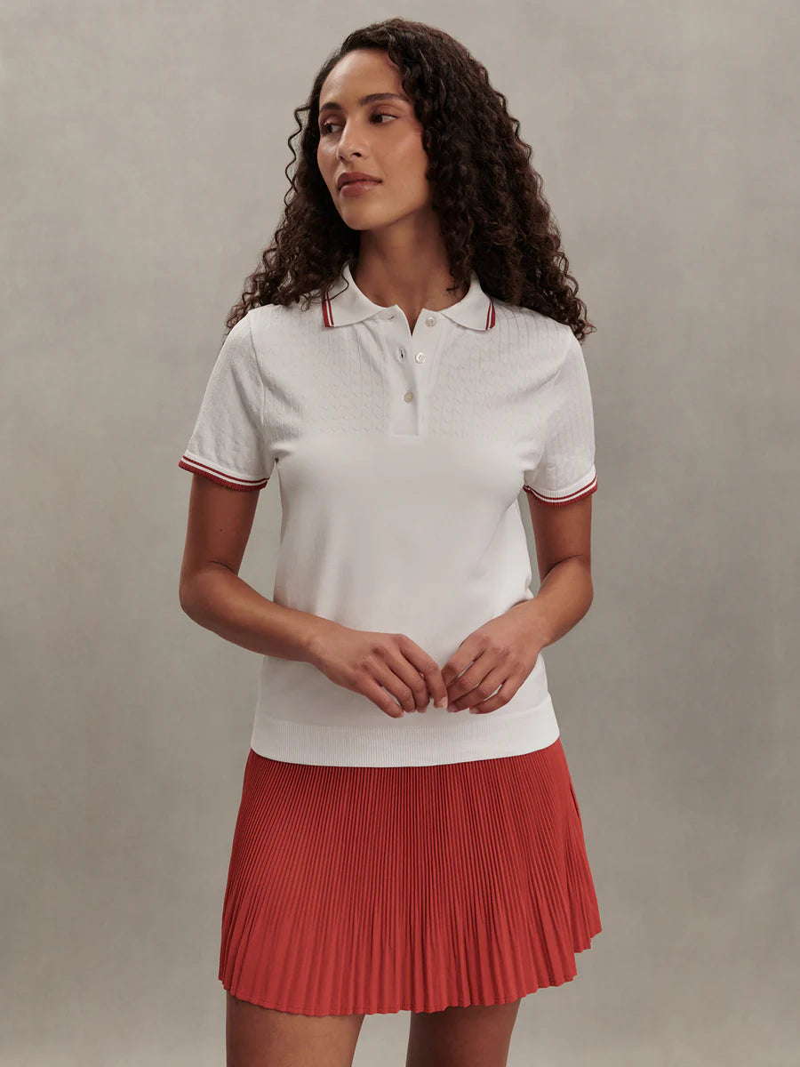 Mickey Seamless Polo - White