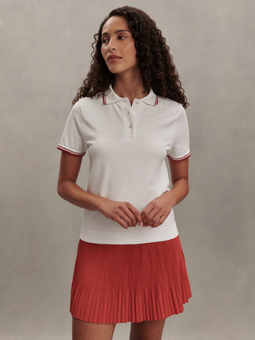 Mickey Seamless Polo - White
