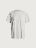 Leighton Boyfriend Tee - Light Grey Marl