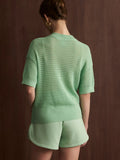 Callie Knit Top - Sage Mint
