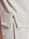 Kelly Half Zip Sweat - Ivory Marl